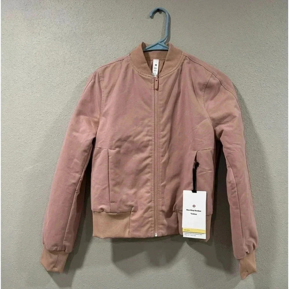 lululemon athletica Jackets & Blazers - NWT Lululemon Non Stop Bomber Jacket Cotton  Pink PRIMALOFT Size 2
